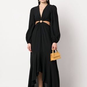 Jonathan Simkhai Jaelynn puff sleeve cut out dress